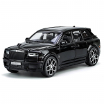 1/32 Rolls Royce Cullinan linnamaasturi automudeli m&auml;nguasjad survevalu sulamist simulatsioonis&otilde;idukid Helivalgusega autom&auml;nguasjad poistele, laste kollektsioonid must