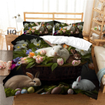 Lihav&otilde;ttep&uuml;hade 3D-printimine Kodumajapidamises kasutatavate voodipesukomplekt Armas k&uuml;&uuml;likutekk voodipesu &uuml;heinimesevoodi t&auml;issuuruses 2/3 tk mikrokiust DE 135x200cm