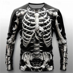 Spordir&otilde;ivad pluss-suuruses meestele kevad-s&uuml;gis T-s&auml;rk &uuml;mara kaelusega pikkade varrukatega meeste vintage 3D-prindiga pullover S