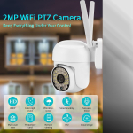 Uus 1080P HD PTZ WIFI IP-kaamera v&auml;listingimustes 5x digitaalne suum &ouml;&ouml; t&auml;isv&auml;rviline juhtmevaba veekindel CCTV turvaseire EU Plug valge
