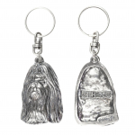 Shih Tzu, Chrysanthemum Dog - Silver-plated dog pendant, handbag decoration, backpack pendant by Art-Dog brand h&otilde;be