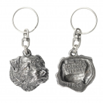 Norfolk Terrier - Silver-plated dog pendant, handbag decoration, backpack pendant by Art-Dog brand