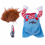 Halloweeni koera kassi riided Lemmikloom naljakas kost&uuml;&uuml;m Chucky Deadly Doll Cosplay pidu R&otilde;ivad Fancy Festivali riided kassi riided Chest 40-50cm