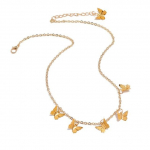 Mitmekihiline liblikas ripats kaelakee naistele Vintage v&otilde;lu liblikad Golden Choker mood peen klassikaline ehe kingitus