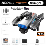 Uus K90 Max Drone 4K HD ESC kolmekordne harjadeta mootor GPS 5G WIFI 360 takistuste v&auml;ltimine, kokkupandav &otilde;hufotograafia Quadcopteri m&auml;nguasja kingitus GPS-3 Battery h&otilde;be