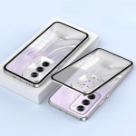 P&otilde;rutuskindel telefoni&uuml;mbris OPPO Reno 12 Pro alumiiniumsulamist metallist raamiga matt l&auml;bipaistvast akr&uuml;&uuml;list tagakaas Reno 12Pro jaoks Reno 12 Pro h&otilde;be