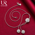 925 h&otilde;bedast roosist kaelakee, moodsad pulmaehted 50CM