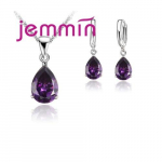 Euroopa br&auml;ndi JEMMIN Rainestone ripats kaelakee/k&otilde;rvar&otilde;ngas naiste ehete komplektid hulgim&uuml;&uuml;k