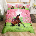 Jooksev hobune 3D voodipesukomplekt King Queen Double Full Twin Single suurus voodipesukomplekt 135x200cm 2pcs