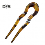 Akr&uuml;&uuml;list juuksehark, laineline U-kujuline juuksen&otilde;el naiste seljapea, kukliga peakate Kerge igap&auml;evaseks kasutatav juukseaksessuaar must