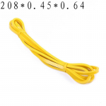 Tugev lateksist vastupidavusrihm, elastne rihm sportimiseks, j&otilde;ut&otilde;mbe abiriba treeninguks Pilatese treeningvarustus 208*0.45*0.64cm kollane