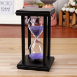 5/10/15/20/25/30 minutit Puidust liivakell Liiva taimer Moodne liivaklaasist kingitus Teekell Taimerid K&ouml;&ouml;k Kodukaunistamisliiv 5min lilla