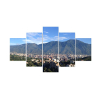 Raamimata 5 t&uuml;kki Avila Caracas M&auml;gimaastik Seinakunst L&otilde;uenditr&uuml;kk Plakatid Pildid Maalid Kodu Dekoor Elutoa jaoks Raamita 40x60cm*2 40x80cm*2 40x100cm*1 No Frame gray