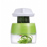 K&auml;eshoitav spiraliseerija juurvilja-puuvilja viilutaja 4-&uuml;hes reguleeritav spiraalriiv salatit&ouml;&ouml;riistad suvik&otilde;rvitsa nuudli-spagetivalmistaja heleroheline v&auml;rv