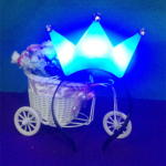 LED Kroon Peapael Helendavad Kroonid ja Tiarad Naistele Cosplay S&uuml;nnip&auml;ev Valgustusega Pulmad Halloween Festival