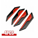 4 tk Universaalne auto k&uuml;lgukse serv kriimustusvastased helkurribad auto hoiatuskaitse kleebised auto v&auml;liskaunistuse tarvikud punane