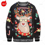 Piparkoogimees 3D-printimisega dressipluusid Vintage Happy Christmas Graafiline &Uuml;markaelusega kapuuts Mood Koledad j&otilde;ulud dressipluusid XL