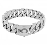 Tugevad metallist koeraketi kaelarihmad roostevabast terasest lemmikloomade treenimiseks m&otilde;eldud kaelarihm suurtele koertele Pitbull Bulldog h&otilde;bedane kuldne n&auml;ituserihm 50cm