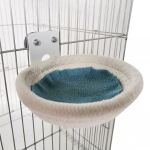 Linnukasvatuspesa K&auml;sitsi valmistatud puuvillasest k&ouml;iest luugimaja konksudega viirpapapagoi Cockatiel Lovebird jaoks Small nest diameter 10cm, 100g