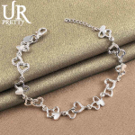 925 h&otilde;bedast s&uuml;damekujuline AAA tsirkoon k&auml;ev&otilde;ru Moodsad pulmaehted 20CM