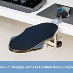 1 tk laua k&uuml;&uuml;narnuki tugi laua k&auml;etugi arvuti k&auml;etugi randme k&uuml;&uuml;narnuki tugi ergonoomiline kontori k&auml;etugi kokkupandav ja p&ouml;&ouml;ratav 90&deg;+180&deg; must