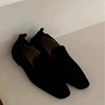 Mood naiste seemisnahast lamedad jalan&otilde;ud jalan&otilde;ud vabaaja kandilise varbaga disainerkingad 2024 mood Uus k&auml;imiskleit hubane jalan&otilde;ud Br&auml;nd Mujer Zapatos 39