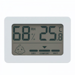 LCD digitaalne termomeeter ja h&uuml;gromeeter Mini elektrooniline kella niiskusandur, siseruumide termoh&uuml;gromeeter valge