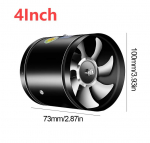 4 6 8-tolline toruga &otilde;hu ventilaator metallist toruga ventilaator Madala m&uuml;ratasemega vannitoa v&auml;ljat&otilde;mbeventilaator K&ouml;&ouml;gi &otilde;hu ventilaator k&ouml;&ouml;gi pesuruumi s&ouml;&ouml;kla jaoks EU