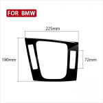 Sobib BMW 3-seeria E46 keskkonsooli klaverimust auto modifikatsiooni dekoratsioon l&auml;ikiv must auto sisustus tarvikud