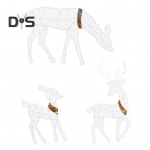 LED P&otilde;der J&otilde;ulukaunistus Rauast Raam Valgustus Hirve Ornament Sise- ja V&auml;listingimustes Aia Muruplatsi Hoovi Dekoratsiooniks D