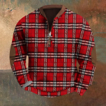 Meeste Retro Casual gradienttr&uuml;kiga kampsun L