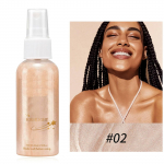 Body Highlighter, Vedel Highlighter, Veekindel Highlighter Spray Pikaajaliseks kontuurimiseks, N&auml;o ja keha s&auml;ra 80ml One Size