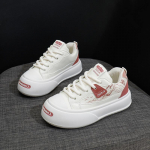 Lihtsad paksud platvormiga tossud naistele Kerged libisevad k&auml;imisjalatsid Hingavad mugavad jooksutossud Naiste n&ouml;&ouml;riga tennised 35