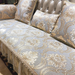 Euroopa stiilis retro libisemiskindel diivani kate Diivani padi Tugitool r&auml;tik Jacquard Four Seasons elutoam&ouml;&ouml;bel Diivani kaitse l50x60