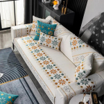 Boheemlaslikus stiilis diivanikate K&otilde;rgekvaliteediline libisemiskindel diivanipadi Diivanite r&auml;tik Paksutatud diivanikatted kodu elutoa kaunistamiseks 70x70