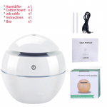 350ml USB aroomi&otilde;li difuusor puidust elektriline niisutaja ultraheli &otilde;huniisutaja mini aroomiteraapia LED valguse udu tegija koju