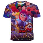 Pol&uuml;ester Kiirelt kuivav BRAWL STARS Meeste Topid Suvised Laste Vabaaja Mugavad Kiirelt kuivavad Hingavad Laste T-s&auml;rgid Riided XXS-6XL 12 S