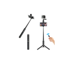 Velbon statiiv Coleman Selfie Multi Stand, must juhtmevaba kaugjuhtimispult Kaasasoleva kaamerakruviga, mis &uuml;hildub iPhone 15 Androidiga iPhone 302618 Selfie must