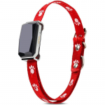 Veekindel IP67 Mini Lemmikloomad GPS AGPS LBS Wifi Tracker Reaalajas j&auml;lgimisrihm Koer Kass Leia seade Kellahelinad J&auml;lgimisotsija punane