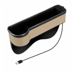 Uus auto l&otilde;hede hoiukast 2 USB-laadijaga V&auml;rviline LED istmevahe Piluga tasku istme korraldaja kaardi telefoni pudelitopside hoidja