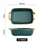 Nordic Light Luksuslik taldrikutaldrik Avaleht Loominguline hommikus&ouml;&ouml;gitaldrik Lauan&otilde;ud Golden Edge Double k&otilde;rvaplaadiga k&ouml;&ouml;gitarbed