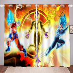 Dragon Ball Multikate Kardin Prindiga Poiste Kingitused Magamistuba Pol&uuml;ester Varjutav Elutoa Aken Blackout Vahesein Kodu Kaunistus 100x140cm&Grommet Top