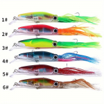 6 tk K&otilde;rge S&uuml;sinikusisaldusega Teras 40g/14cm Kalmaar Kaheksajalg V&auml;nda Raske Kalap&uuml;&uuml;gi Landid Kala S&ouml;&ouml;t Kunstlik Tuunikala Mere Peibutusvahend T&ouml;&ouml;riist 6pcs
