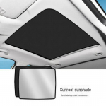 BYD Seal Song L J&auml;&auml;kristall-seemisnahast katuseluugi p&auml;ikesekaitse ja soojusisolatsioon katuseakna kate Ice Crystal Suede - Black