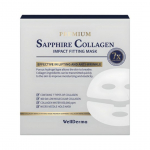 Wellderma Premium Sapphire Collagen Impact Fitting Mask (25g, 4 pieces)