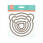 Set matrices de d&eacute;coupe - T&ecirc;te d'ours