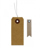 40 &eacute;tiquettes kraft + 20 &eacute;tiquettes kraft Fanion