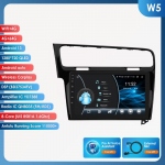 Hizpo Hizpo 10.1 Carplay 4G 2 Din Android 13 Autoraadio Volkswagen Golf 7 2013 - 2017 jaoks Must Hall Videos&uuml;steem GPS DSP Intelligentene Autoradio RDS W5 B 8Core 4G 64G AI