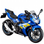 1/12 Suzuki GSX-250R M&auml;ngumootorratas Minimaalmudel 1:12 Maastikuratta v&otilde;idus&otilde;idu heli ja valgusega valatud kollektsiooni kingitus poisile sinine