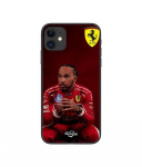 Coque de t&eacute;l&eacute;phone - Scuderia Ferrari - Iphone 11 - Souple - Silicone - Motif Hamilton